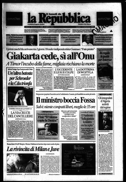 Il lunedì de La repubblica